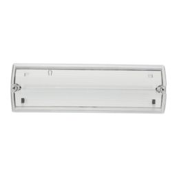 Sylvania LiFeSafe Indoor & Outdoor Maintained or Non-Maintained Emergency Rectangular LED Bulkhead Light with Exit Arrows White 3W 165lm