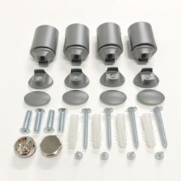 Towelrads 800mm x 1000mm 1645BTU Chrome Flat  Towel Radiator