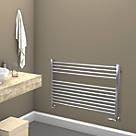 Towelrads Pisa Premium Towel Radiator 800mm x 1000mm Chrome 1645BTU