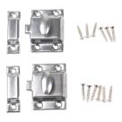 Essentials Oval Cabinet Catches Chrome 28mm x 54mm 2 Pack