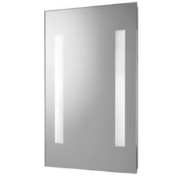 Croydex Malham  Battery-Powered Rectangular Illuminated Mirror With 413lm LED Light 300mm x 450mm