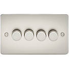 Knightsbridge FP2184PL 4-Gang 2-Way LED Dimmer Switch  Pearl
