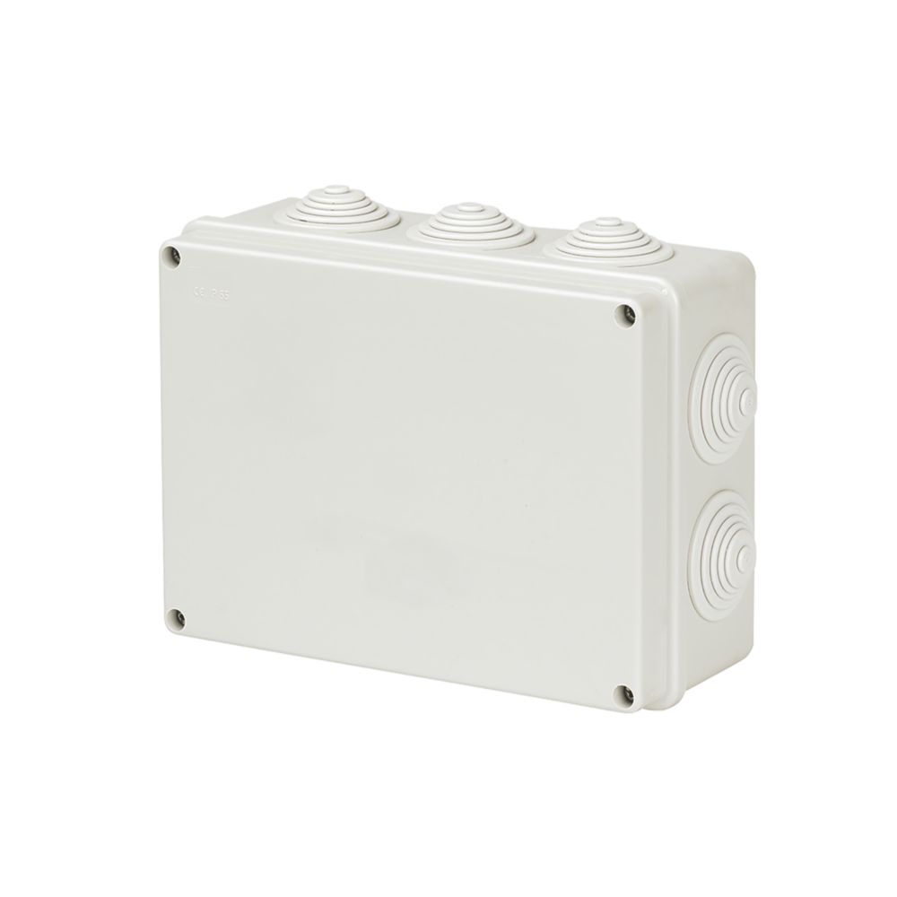Vimark 10-Entry Rectangular Junction Box with Knockouts 148mm x 76mm x 198mm