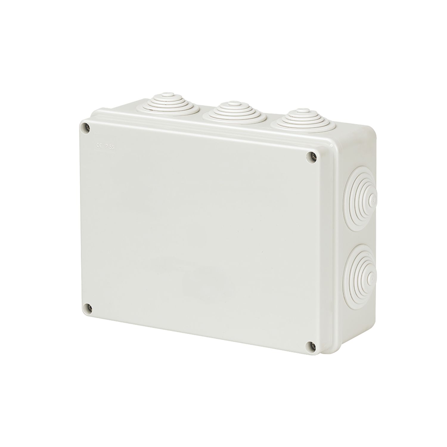 Vimark 10-Entry Rectangular Junction Box with Knockouts 148mm x 76mm x 198mm (667VT)