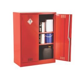 Barton  2-Shelf Pesticide Cabinet Red 915mm x 457mm x 1219mm
