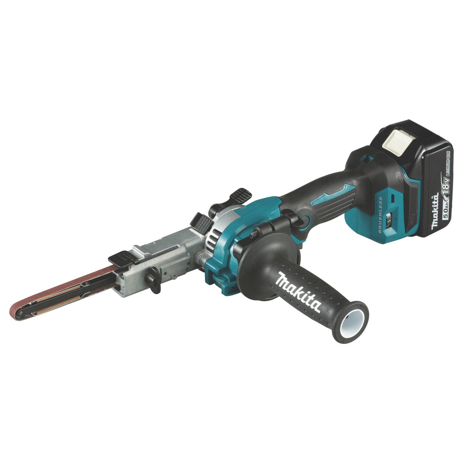 Makita DPV300RTJ 80mm 18V 2 x 5.0Ah Li-Ion LXT Brushless Cordless Sander / Polisher (667XJ)