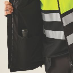 Regatta Hi Vis X-Pro Shell Jacket Black/Yellow Small 38" Chest