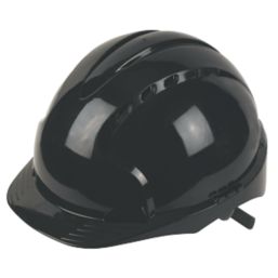 JSP EVO2 Safety Helmet Black Screwfix