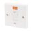 Crabtree Capital 20A 1-Gang DP Fan Isolator Switch White with Neon