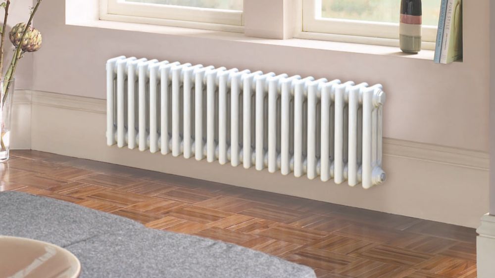 Acova Classic 3 Column Radiator 300mm X 812mm White 1857BTU - Screwfix