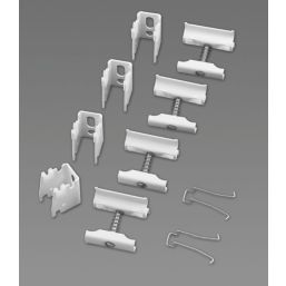 Acova 300mm x 812mm 1857BTU White Horizontal 3 Column Radiator