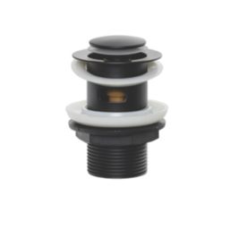 ETAL Matt Black Click‑Clack Bath & Basin Waste Pack