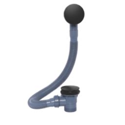 ETAL Matt Black Click‑Clack Bath & Basin Waste Pack