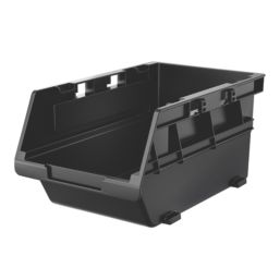 Bunker Load-Up Stack Storage Bins 1.00Ltr Black 6 Piece Set