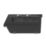 Bunker Load-Up Stack Storage Bins 1.00Ltr Black 6 Piece Set