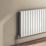Reina Flat Double 600mm x 810mm 2821BTU White Horizontal Designer Radiator