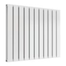 Reina Flat Double 600mm x 810mm 2821BTU White Horizontal Designer Radiator