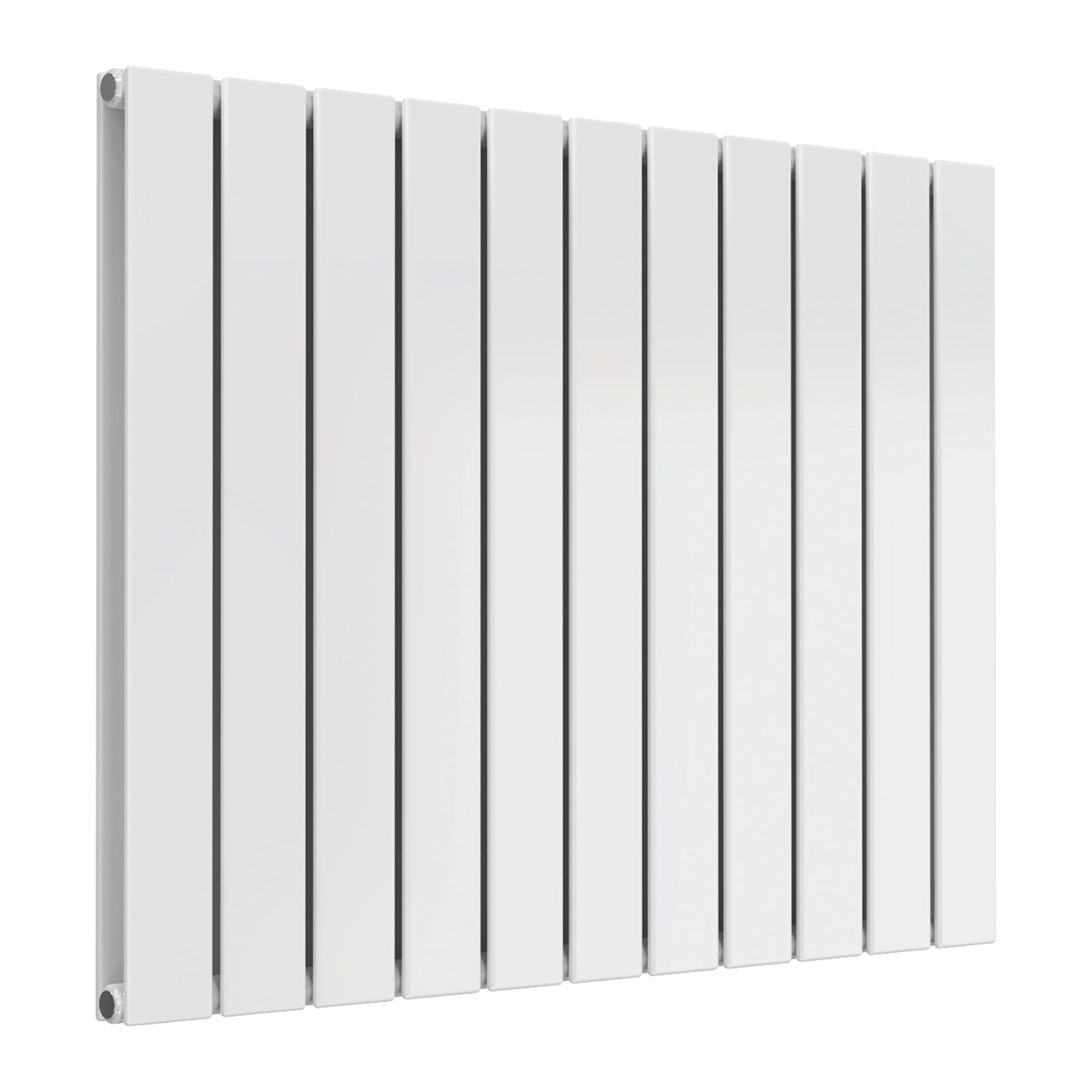 Reina Flat Double 600mm x 810mm 2821BTU White Horizontal Designer Radiator (668EE)