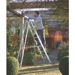 Werner Aluminium 1.61m 10 Step Swingback A Frame Step Ladder