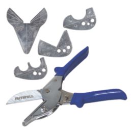 Faithfull FAIGCKITPC 27mm Manual Plastic Pipe Cutter Set 6 Pieces