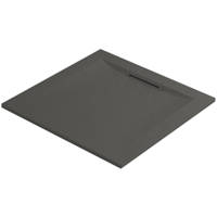 Mira Flight Level Square Shower Tray Slate Grey 800 x 800 x 25mm