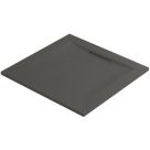 Mira Flight Level Square Shower Tray Slate Grey 800mm x 800mm x 25mm