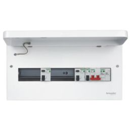 Schneider Electric Easy9 Compact 18-Module 9-Way Part-Populated High Integrity Dual RCD Consumer Unit with SPD