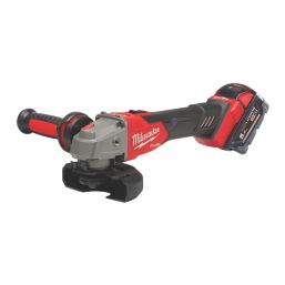 Milwaukee M18 FSAG115XB 501X 18V 1 x 5.0Ah Li Ion RedLithium 4 1 2 Brushless Cordless Angle Grinder Screwfix