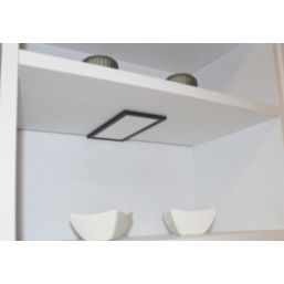 VEW Slim Rectangular LED Cabinet Light Black 6W 280lm