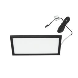 VEW Slim Rectangular LED Cabinet Light Black 6W 280lm