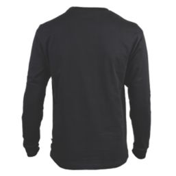CAT Trademark Banner Long Sleeve T-Shirt Black X Large 46-48" Chest
