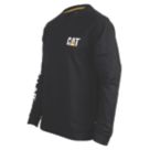 CAT Trademark Banner Long Sleeve T-Shirt Black X Large 46-48" Chest