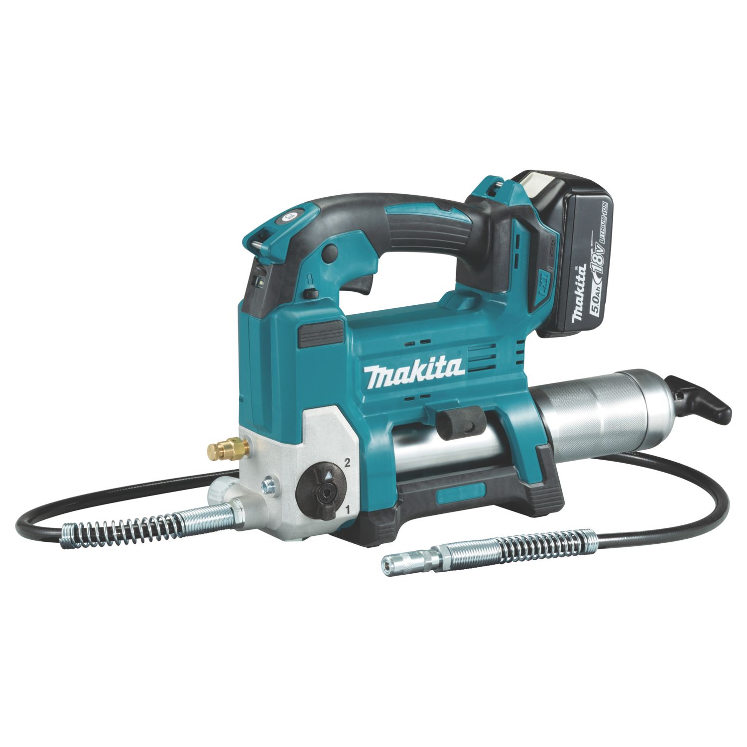 Makita DGP180RT 18V 1 x 5.0Ah Li-Ion LXT Cordless Grease Gun (668XJ)