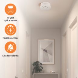 Smartwares  10.044.62 Battery Standalone Smoke Alarm