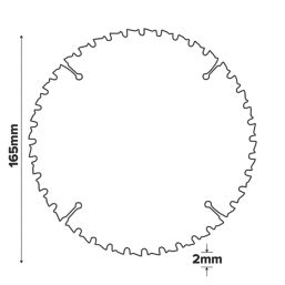 Erbauer  Multi-Material Circular Saw Blade 165mm x 20mm 40T