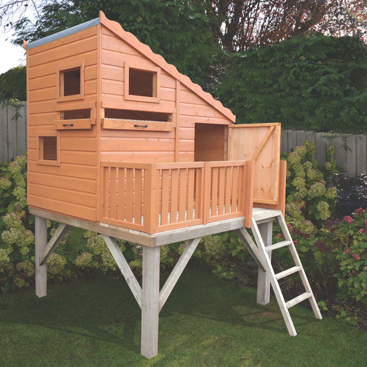 Shire Command Post 6' x 6' (Nominal) Shiplap T&G Timber Playhouse (6693X)