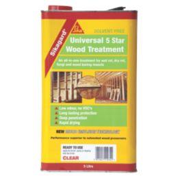 Sika Sikagard Universal 5 Star Wood Treatment Clear 5Ltr