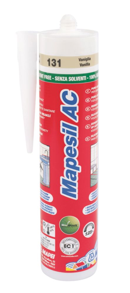 Mapei Mapesil AC 131 Solvent-Free Silicone Vanilla 310ml