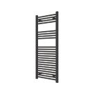 Refurb Flomasta 1200mm x 500mm 1815BTU Black Flat  Towel Radiator