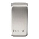 Knightsbridge 'FRIDGE' Switch Cover Brushed Chrome