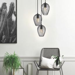 Eglo Newtown Pendant Light Black