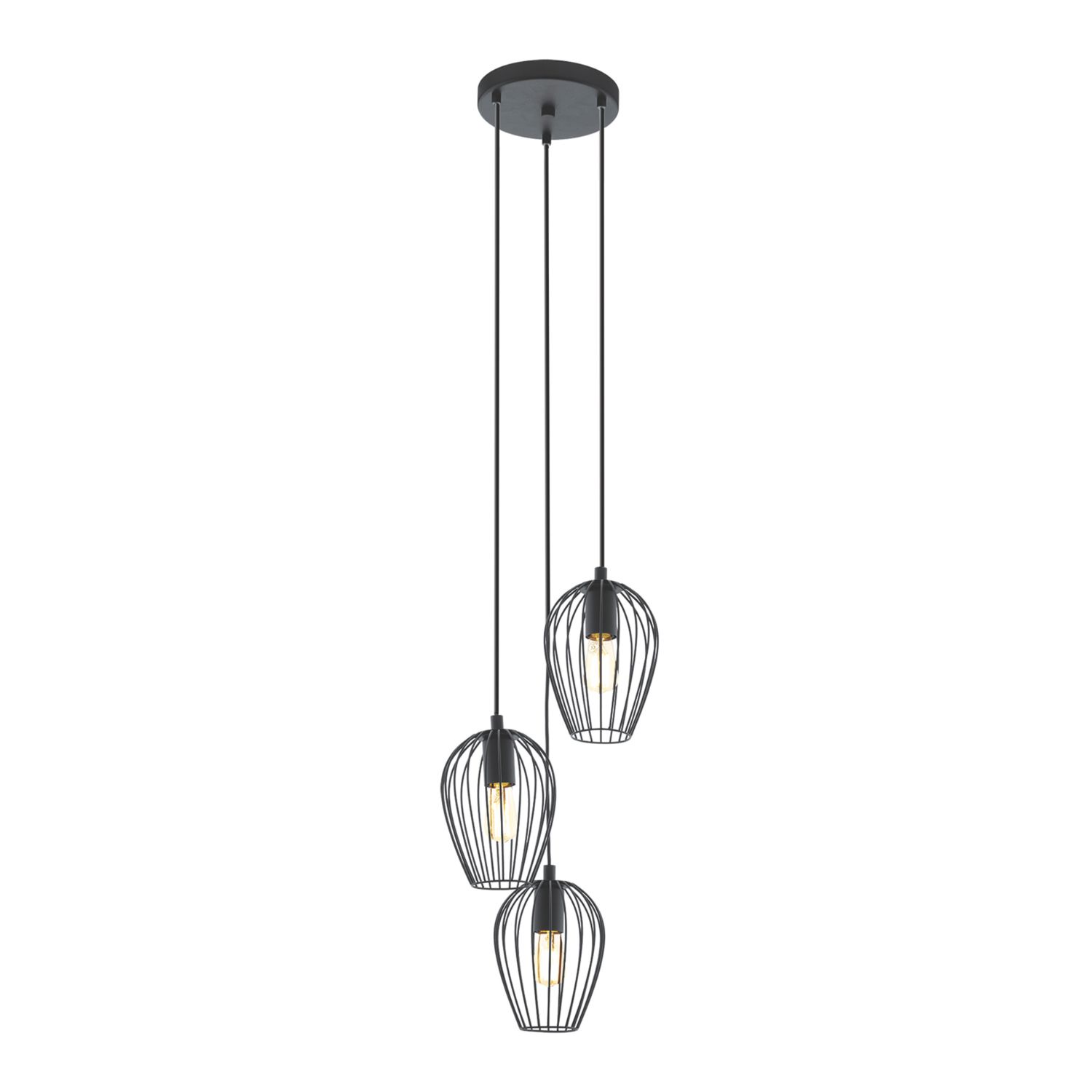 Eglo Newtown Pendant Light Black (669CV)