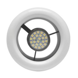 Xpelair Airline ALL100 4" Axial Inline Bathroom Shower Extractor Fan Kit With LED Light  White/Chrome 220-240V