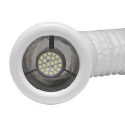 Xpelair Airline ALL100 4" Axial Inline Bathroom Shower Extractor Fan Kit With LED Light  White/Chrome 220-240V