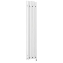 Terma Rolo-Room-E Wall-Mounted Oil-Filled Radiator White 800W 370mm x  1800mm - Screwfix