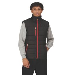 Regatta Navigate Thermal Bodywarmer Black/Classic Red Small 37.5" Chest