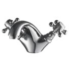 ETAL Eden Polished Chrome 112mm Cloakroom Cross Head Mono Basin Mixer Tap
