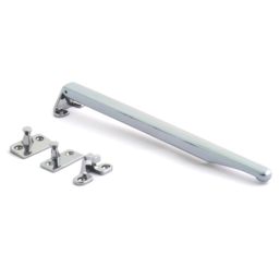 Fab & Fix Classic Non-Locking Window Stay Bar Polished Chrome 280mm