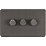 Knightsbridge  3-Gang 2-Way LED Intelligent Dimmer Switch  Smoked Bronze