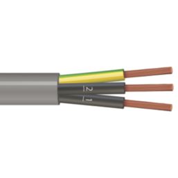 Time 3-Core YY Grey 0.75mm²  Unscreened Control Cable 1m Coil
